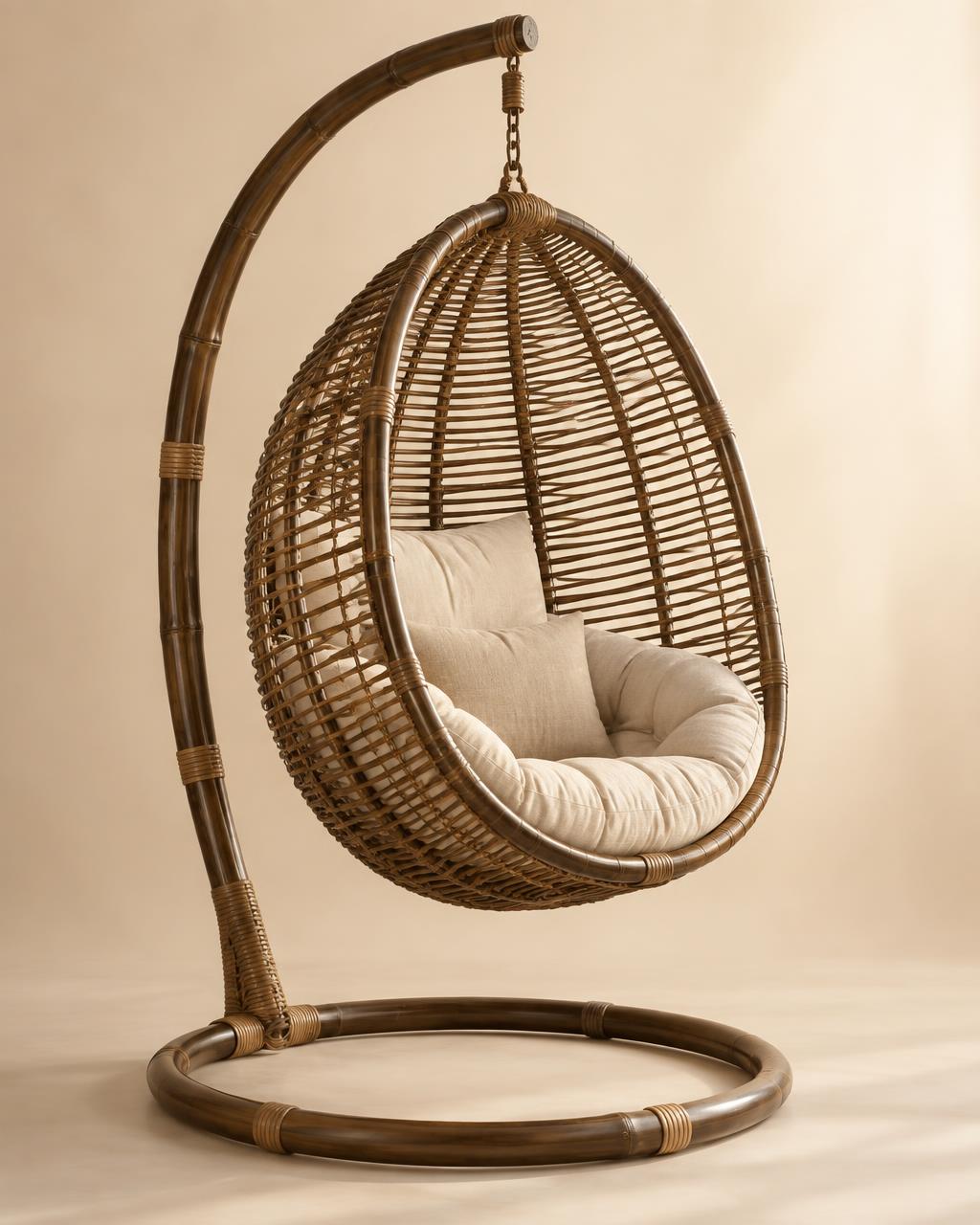 Ghế xích đu tre treo
