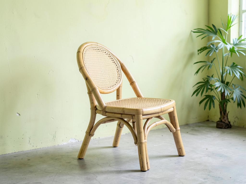 Ghế cafe tre Mây Tròn